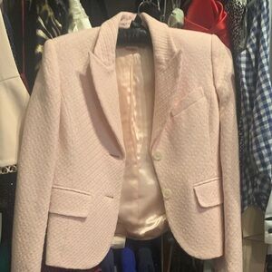 Michael Kors Light Pink Textured Blazer